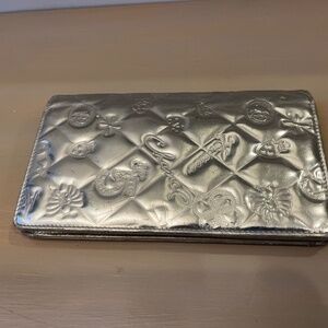 Chanel Silver Leather